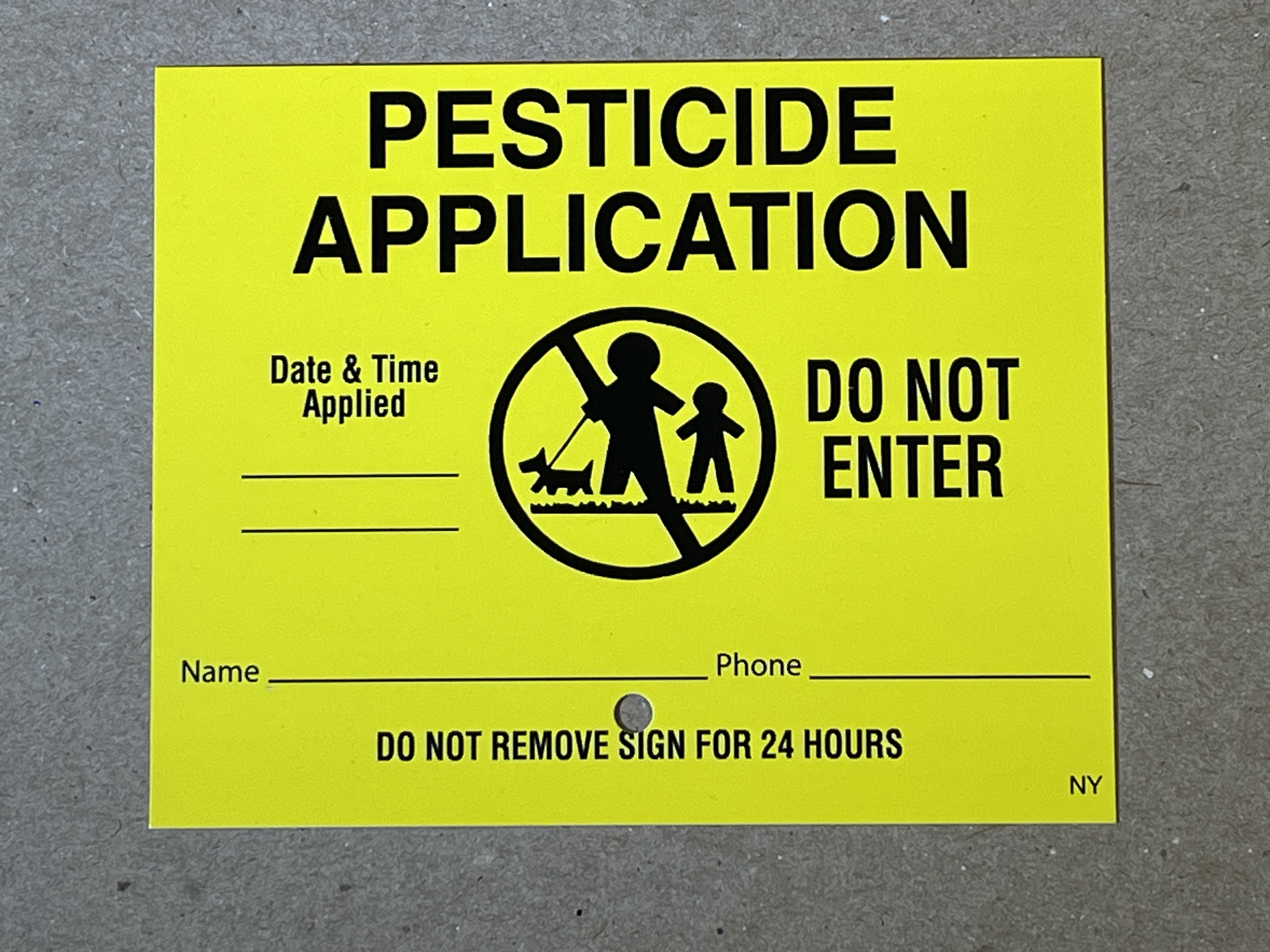 New York Lawn Signs Only