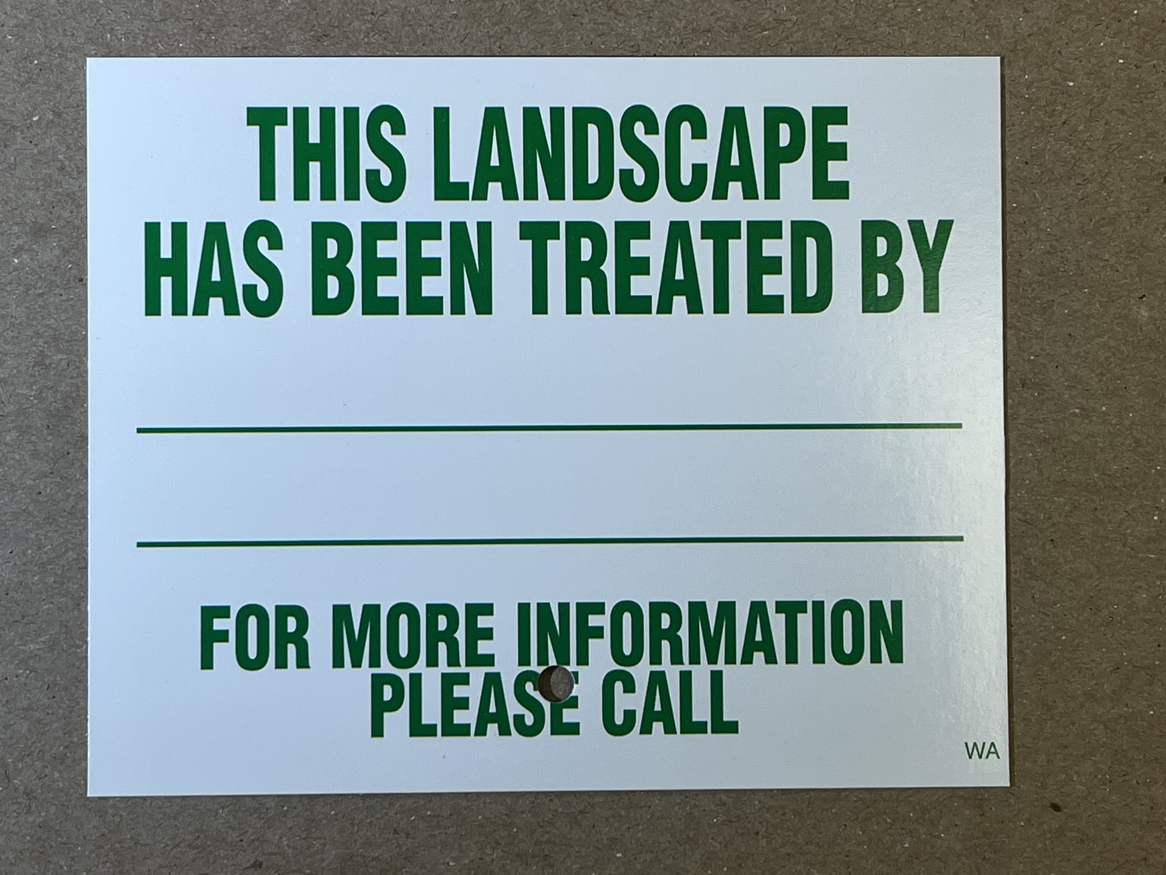 Washington Lawn Signs Only