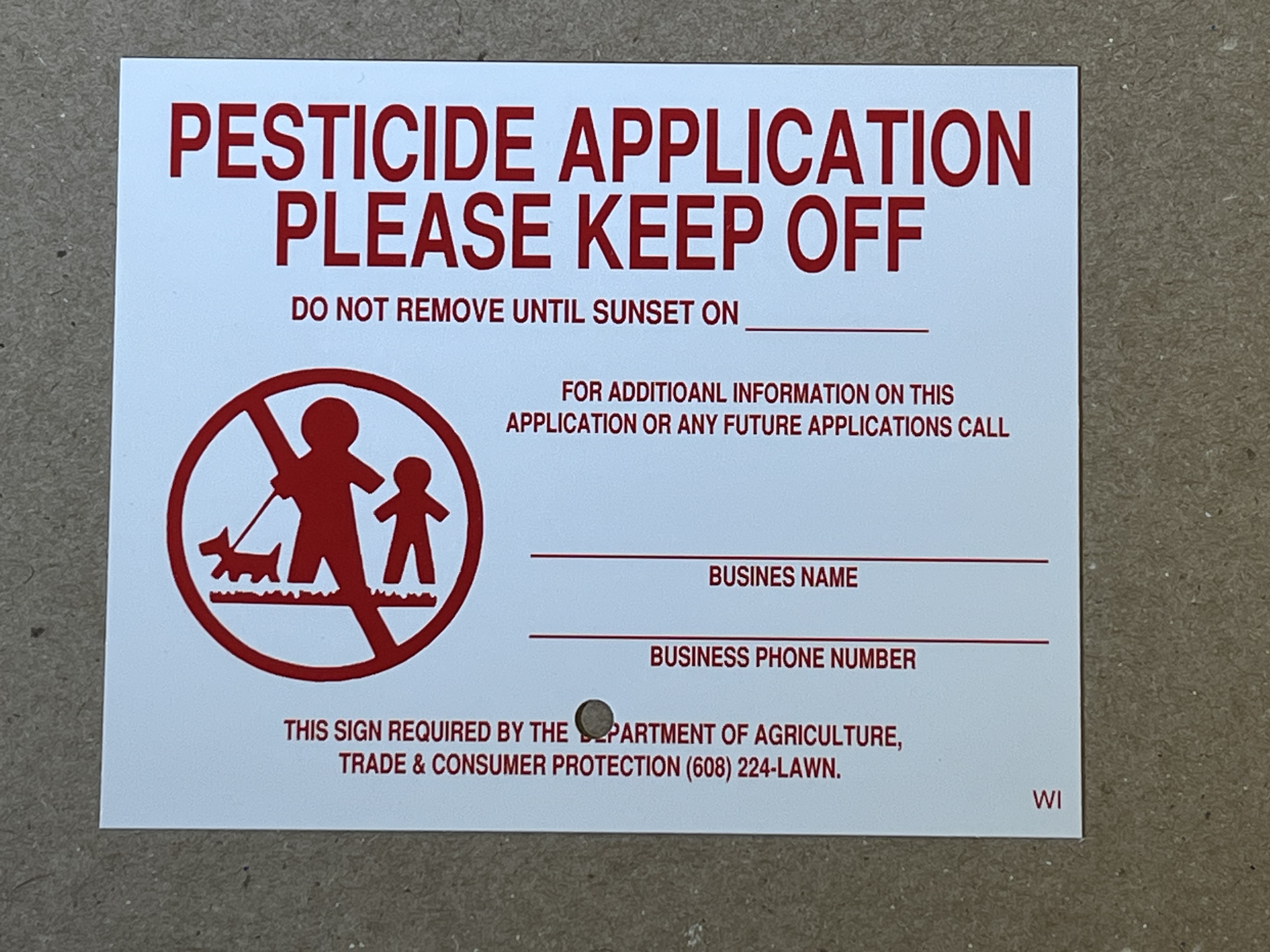 Wisconsin Lawn Signs Only